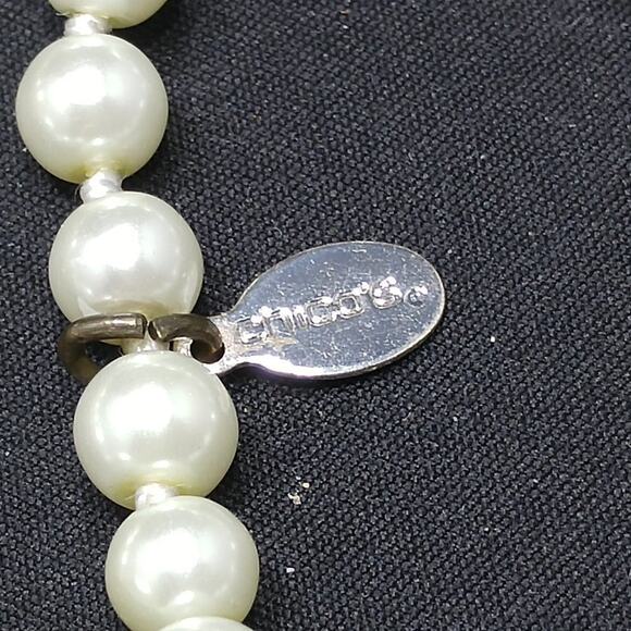 Chico's Faux Pearl Necklace, Hand-knotted, Glass Pearls, 60 Inches, No Clasp - Picture 8 of 9